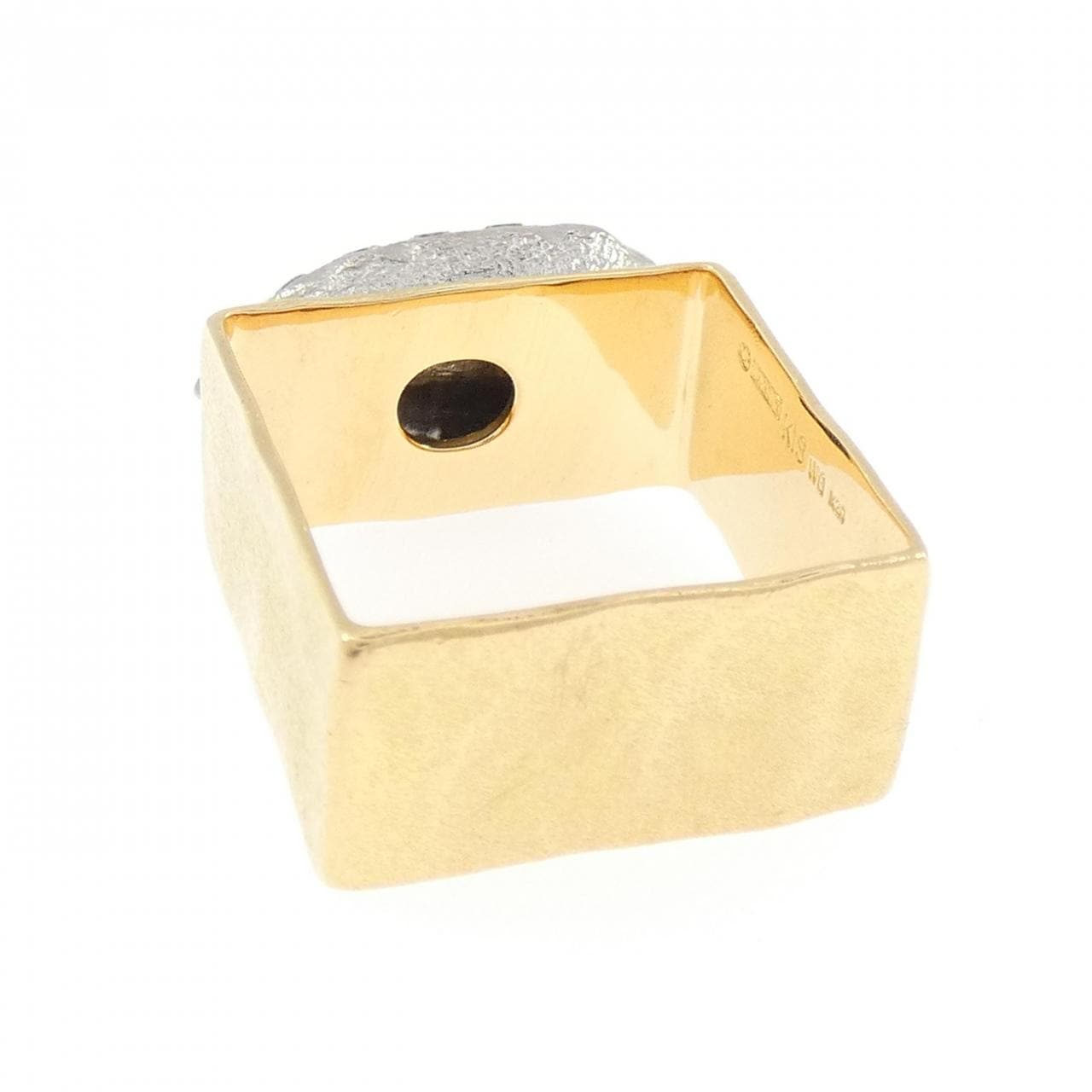 K20YG/K18WG ダイヤモンド リング 0.55CT