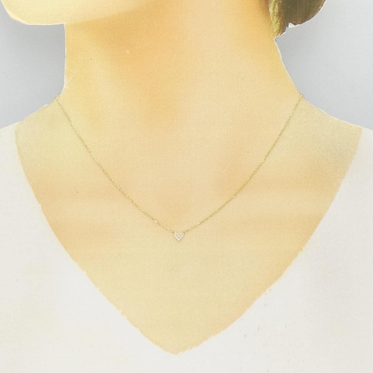 AHKAH米粒钻项链0.06CT