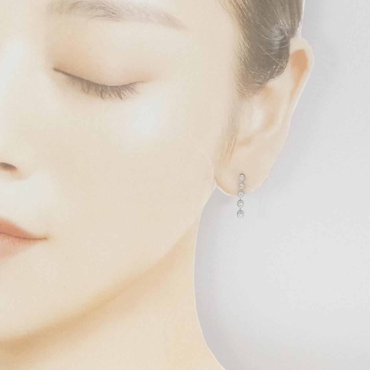 PT950 ダイヤモンド ピアス 0.20CT