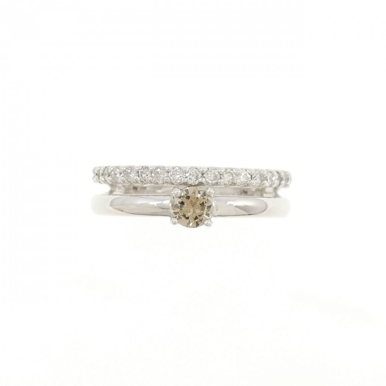 K18WG ダイヤモンド リング 0.48CT