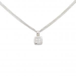 K18WG/750WG ダイヤモンド ネックレス 0.40CT