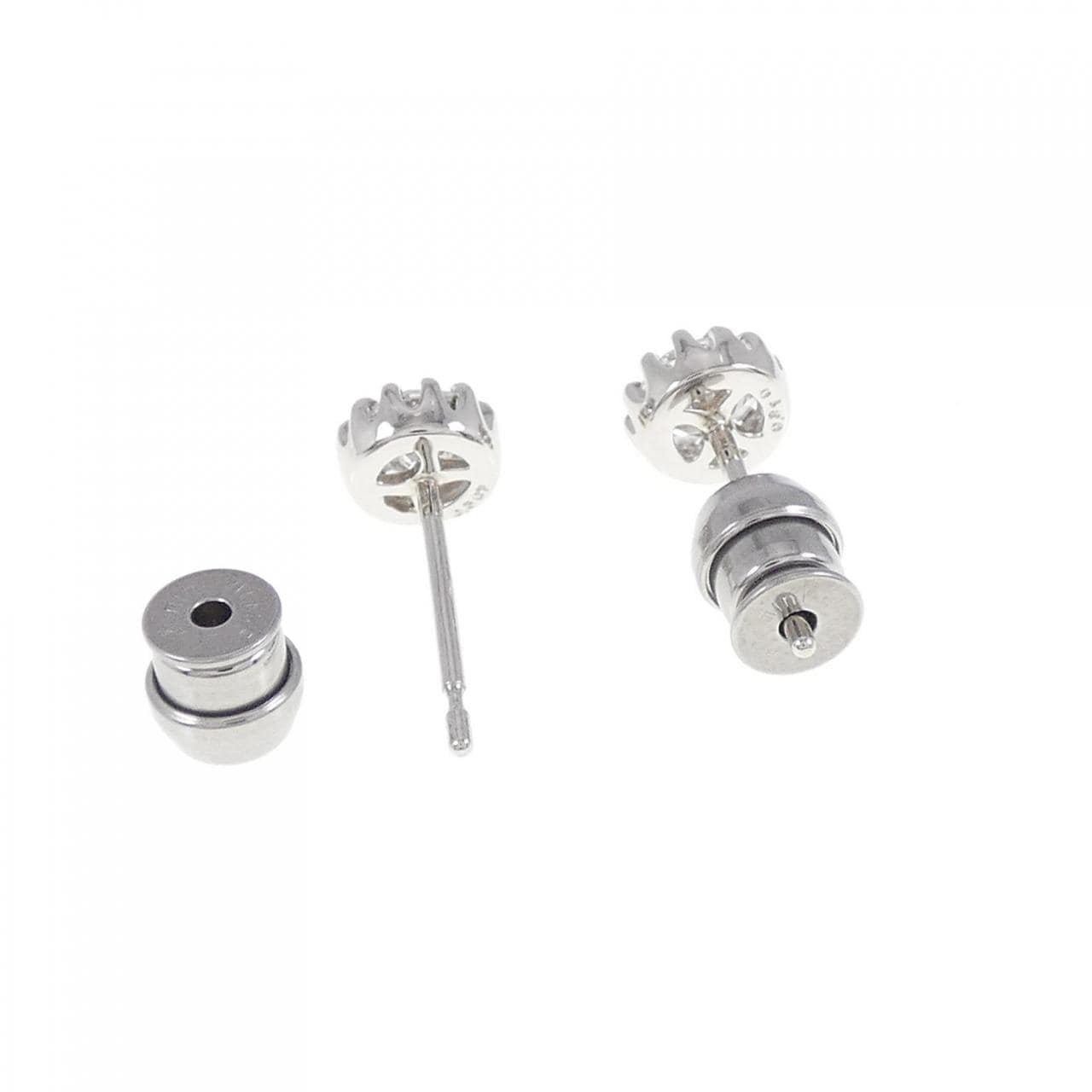 【リメイク】PT/ST ダイヤモンド ピアス 0.307CT 0.310CT D SI1 VG-GOOD