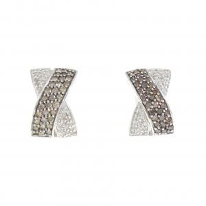 K18WG/K18BG Diamond Earrings/Earrings 1.00CT