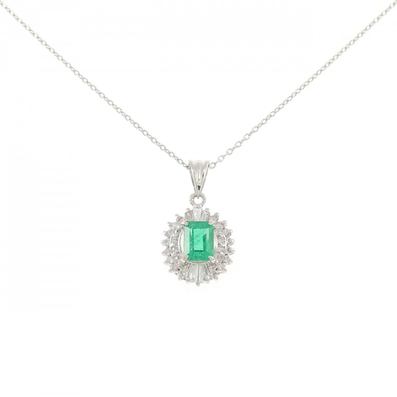 PT エメラルド ネックレス 0.44CT