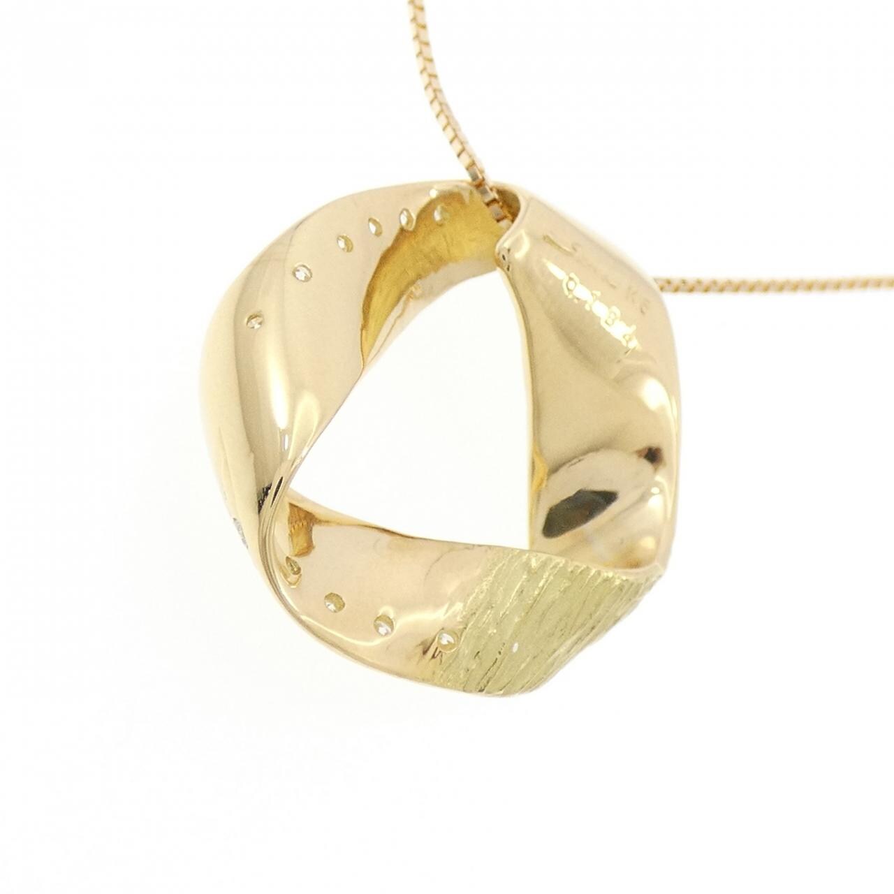 K18YG ダイヤモンド ネックレス 0.184CT