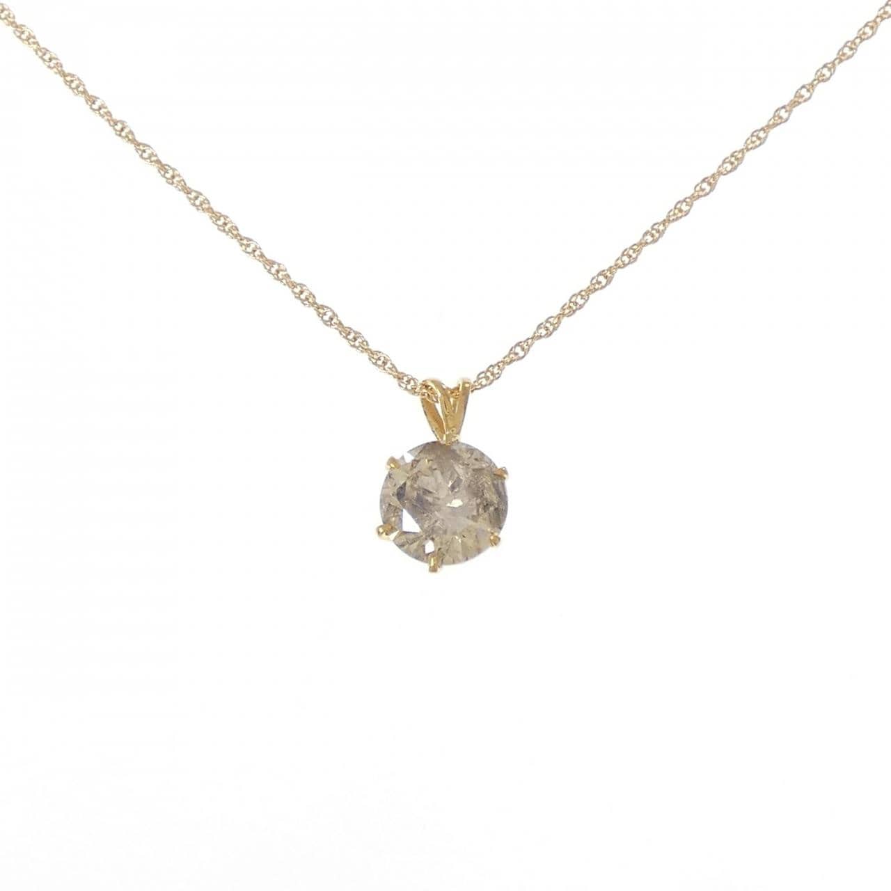 K24YG/K18YG ダイヤモンド ネックレス 2.0CT