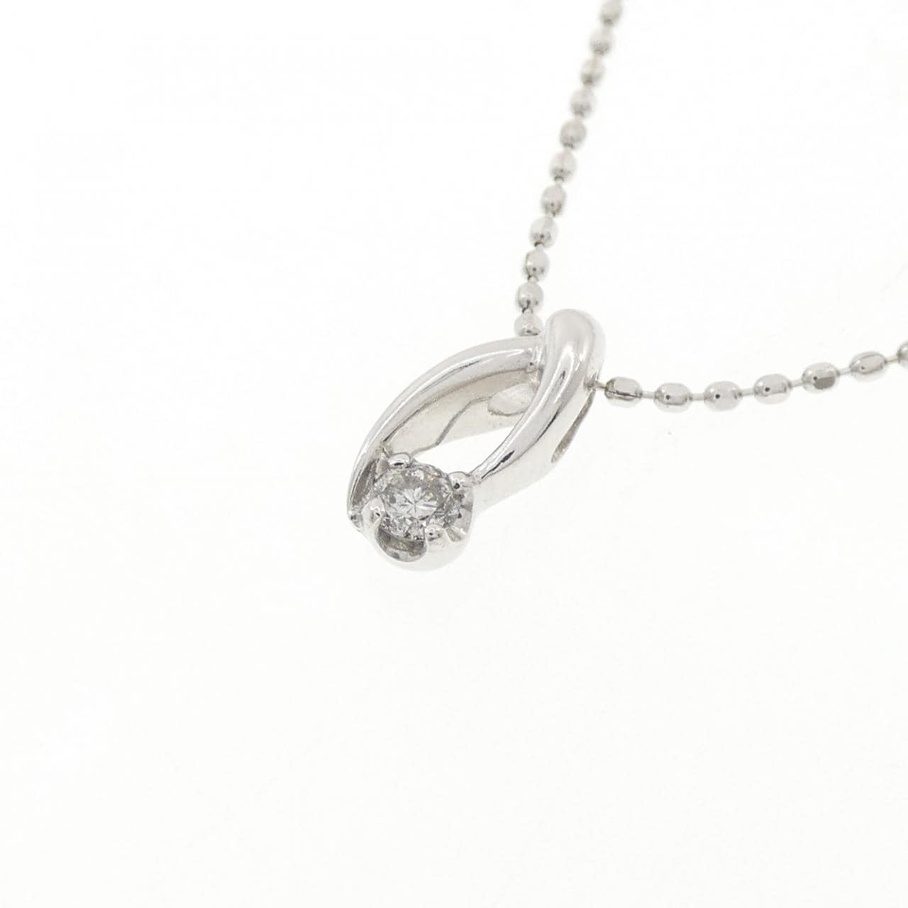 K10WG ダイヤモンド ネックレス 0.05CT