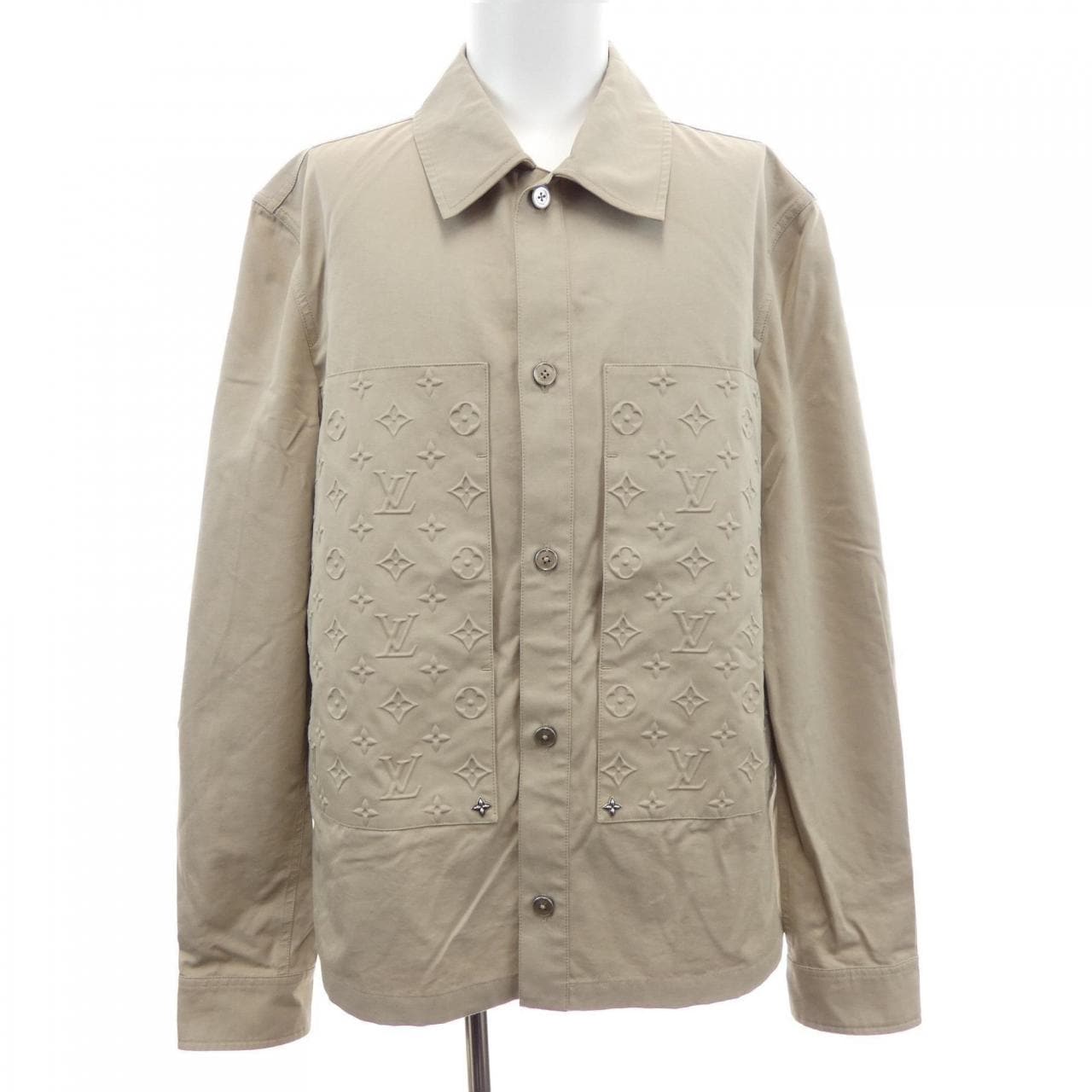ルイヴィトン LOUIS VUITTON エンボスシグネチャー コットンオーバーシャツ HVS40WL04 シャツ