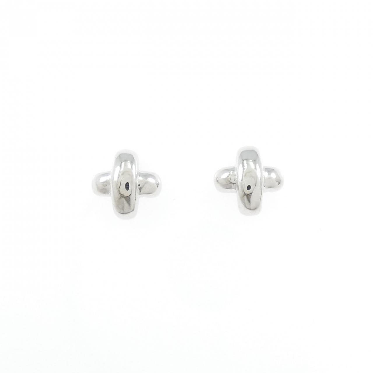 750WG/K18WG クロス ピアス