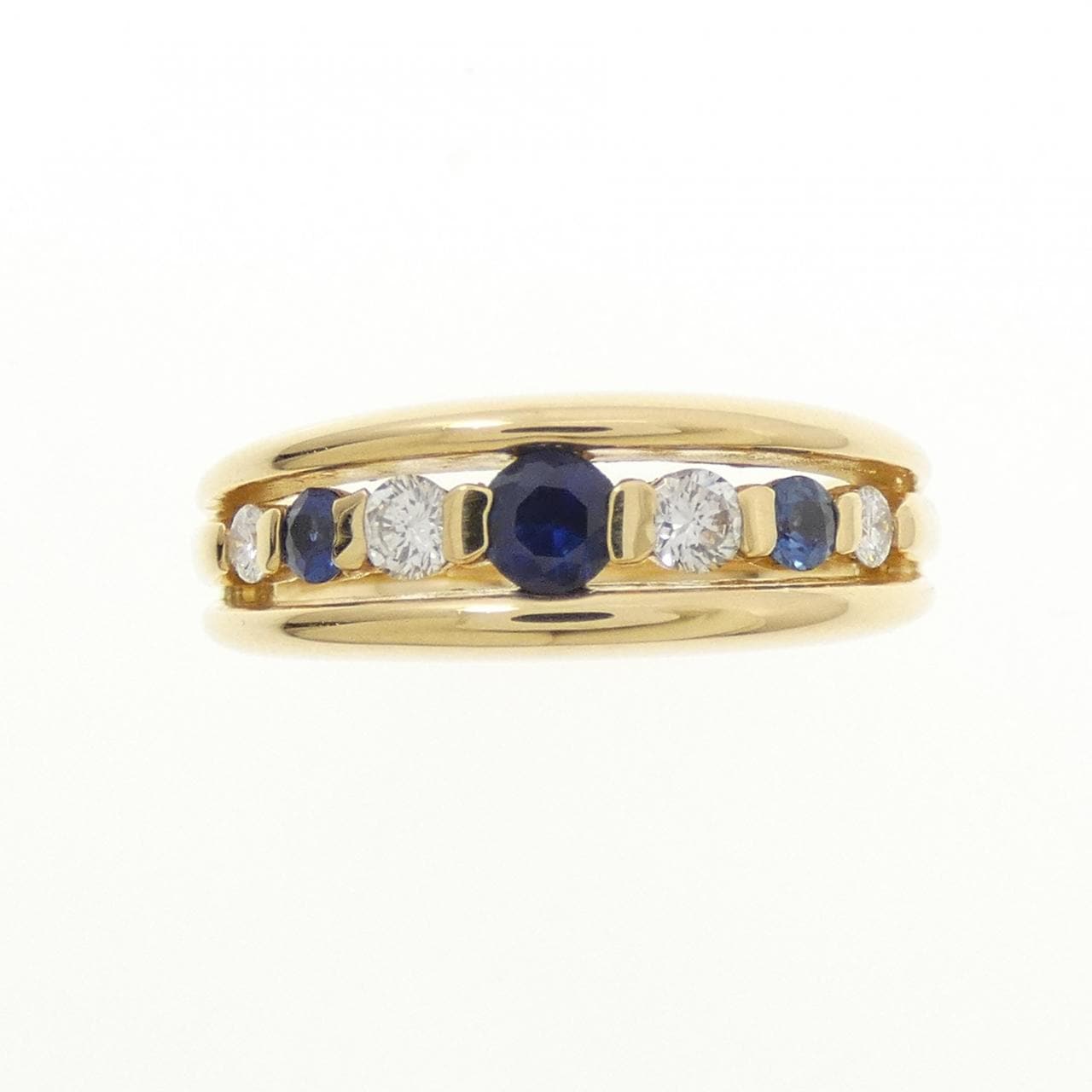 K18YG サファイヤ リング 0.41CT