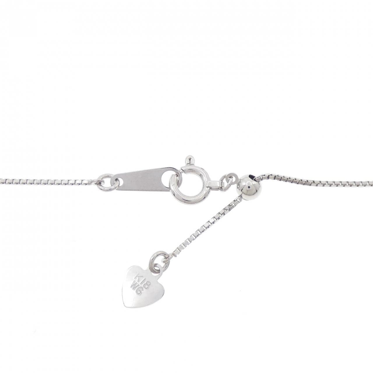K18WG ダイヤモンド ネックレス 1.00CT