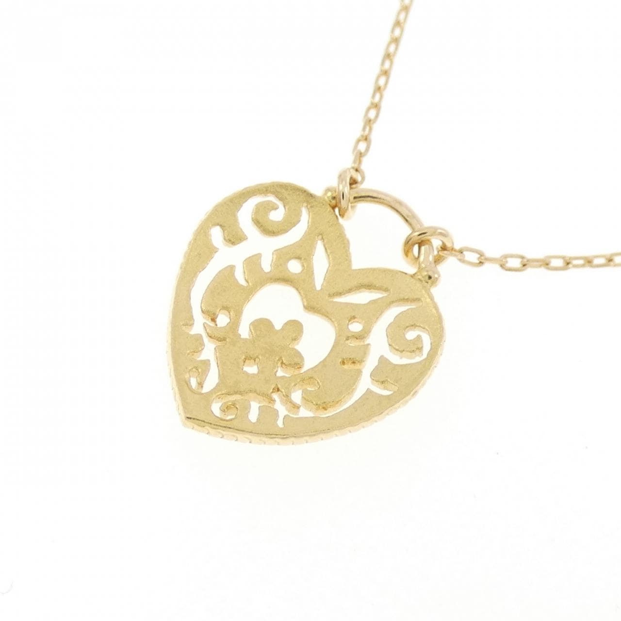 STAR JEWELRY K18YG 心型項鍊