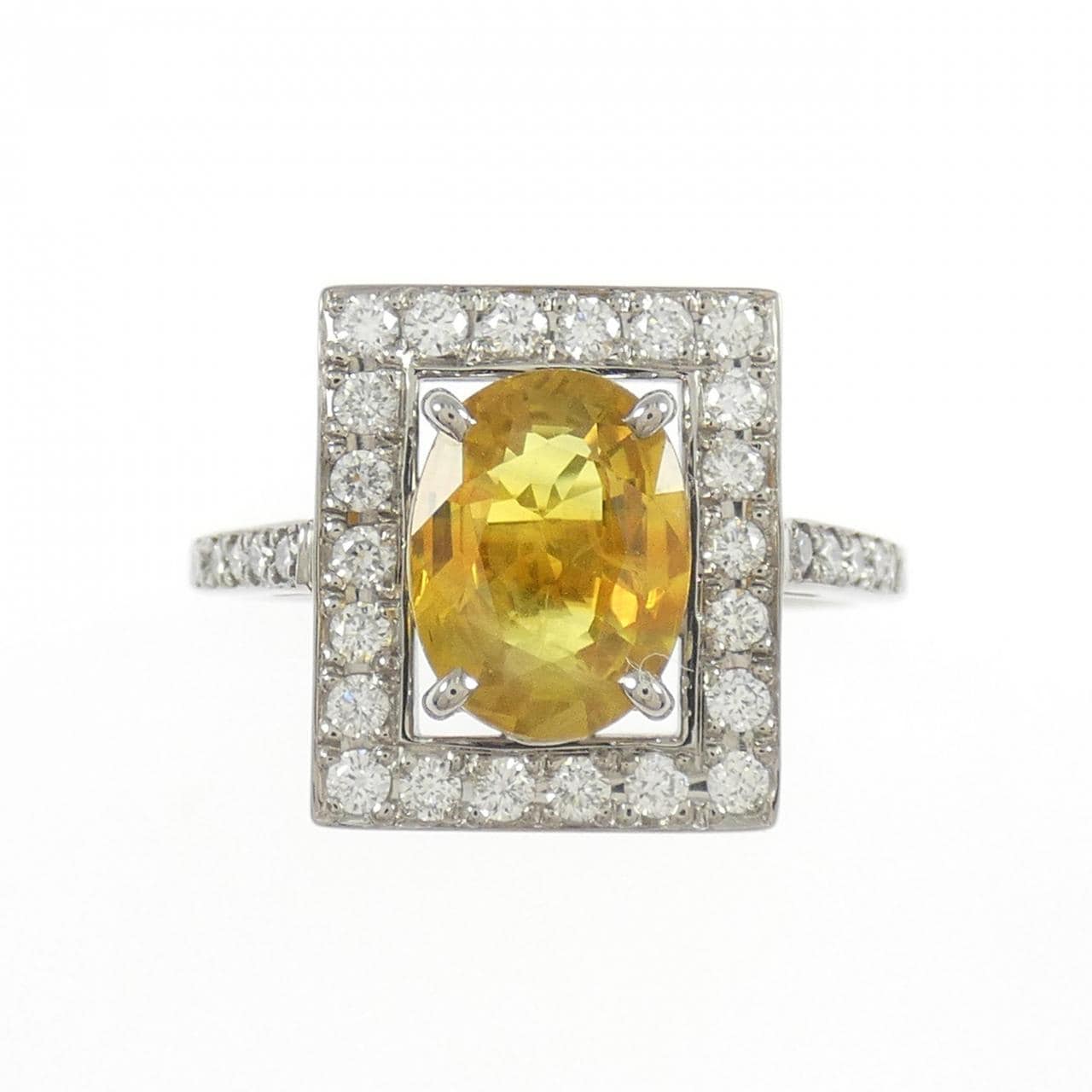 K18WG サファイヤ リング 1.93CT