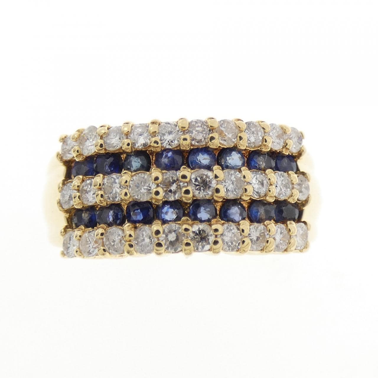 K18YG サファイヤ リング 0.41CT