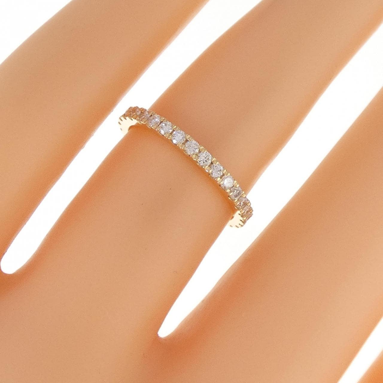 [Remake] K18YG Full Eternity Diamond Ring 0.473CT