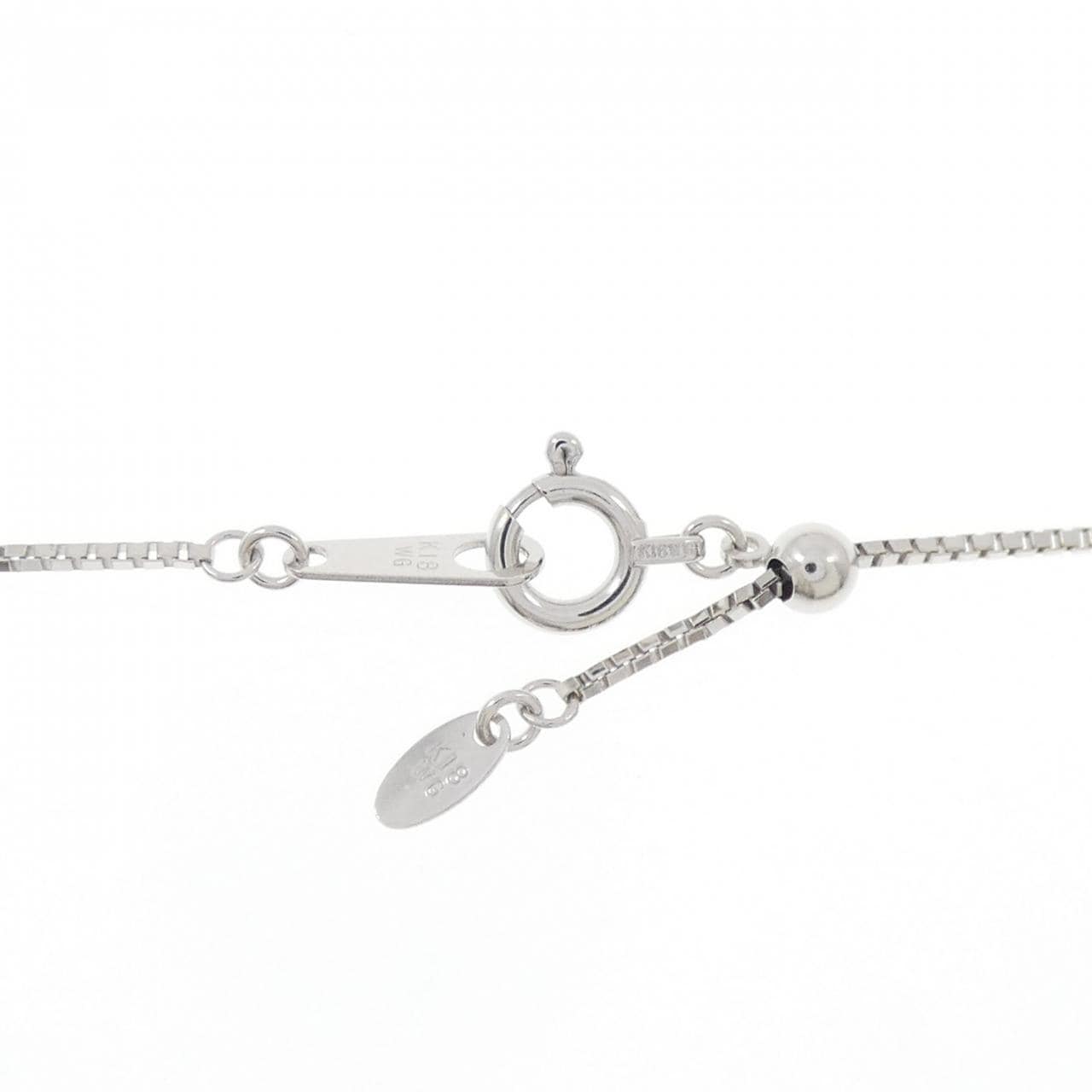 K18WG ダイヤモンド ネックレス 0.30CT