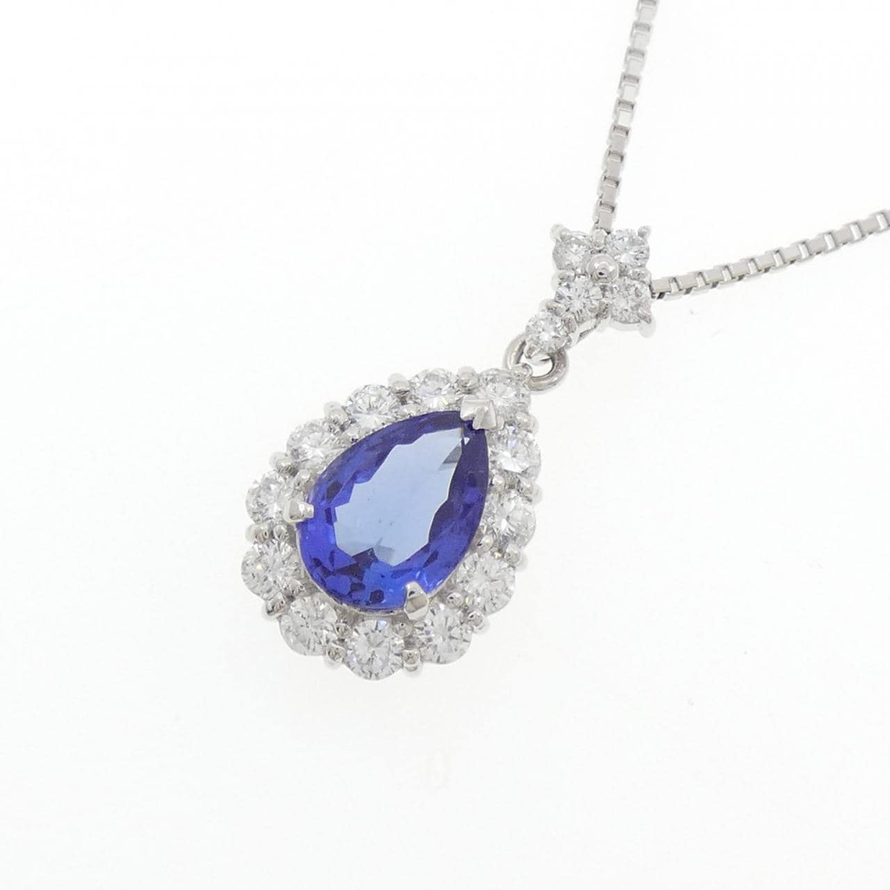 PT900/PT850 Tanzanite Necklace 1.67CT