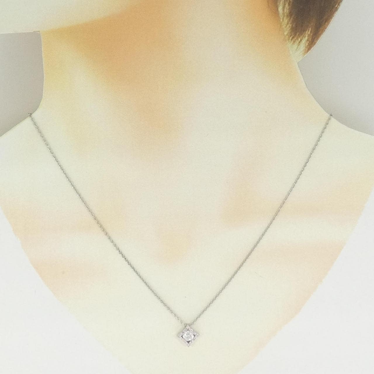 PT900/PT850 ダイヤモンド ネックレス 0.304CT