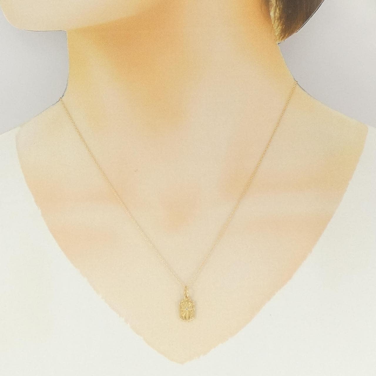 アガット ダイヤモンド ネックレス 0.006CT