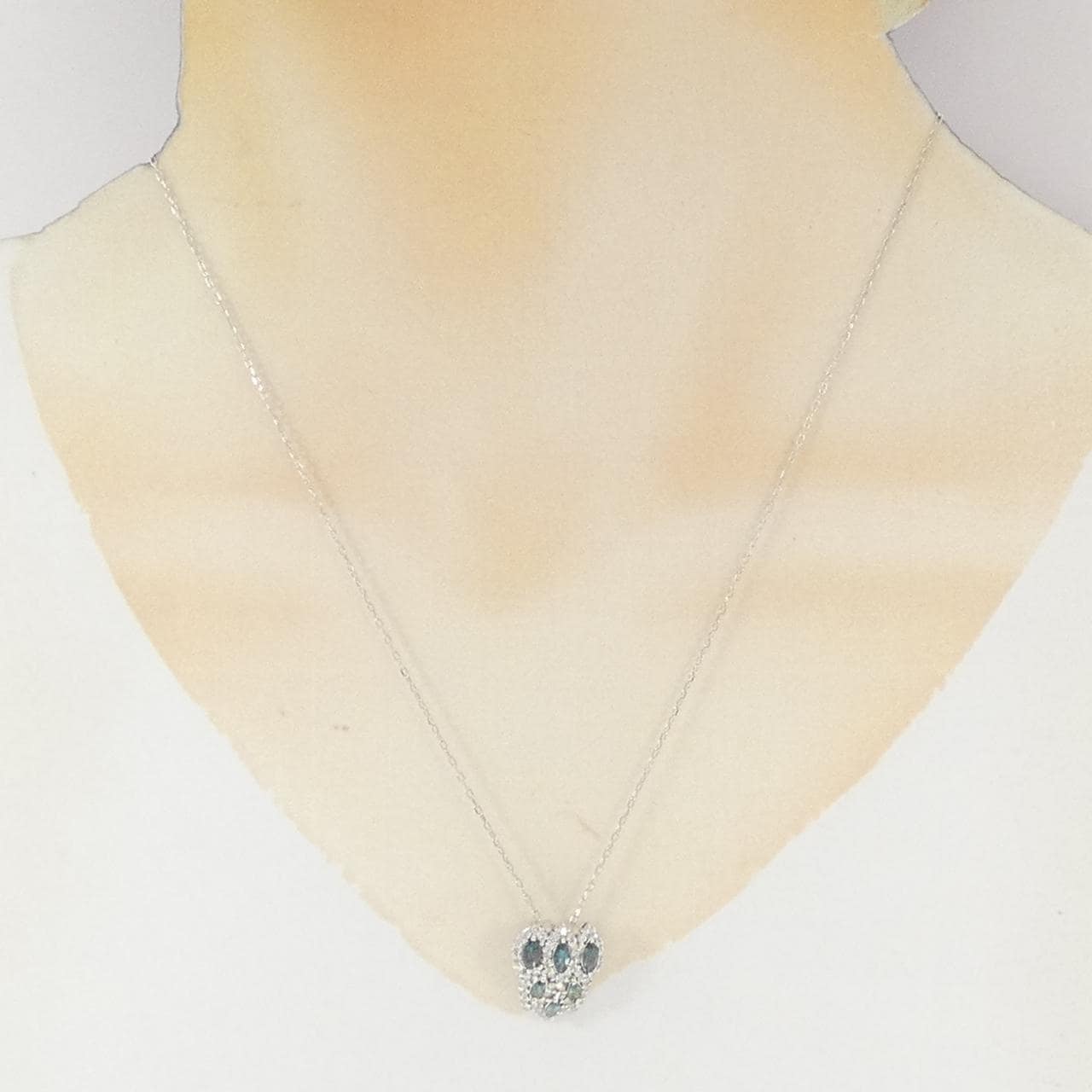 K18WG アレキサンドライト ネックレス 0.67CT