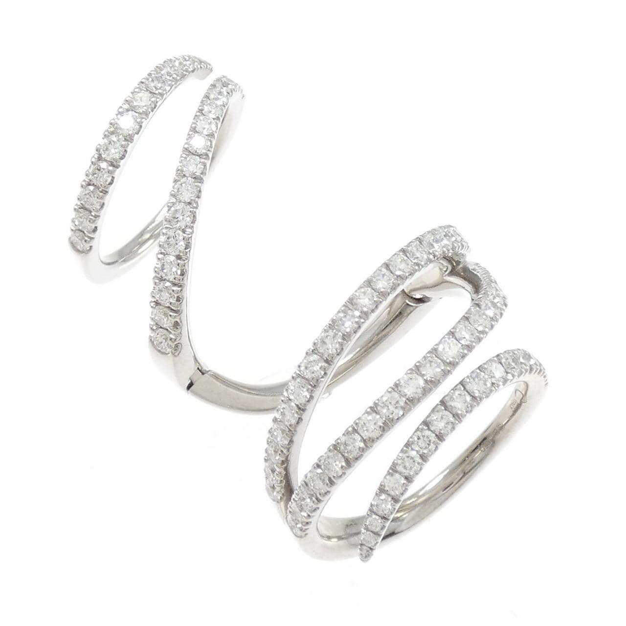 750WG ダイヤモンド リング 1.50CT