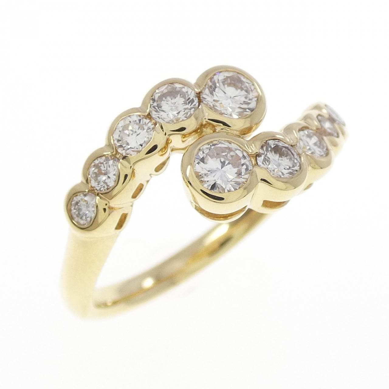 K18YG ダイヤモンド リング 0.72CT