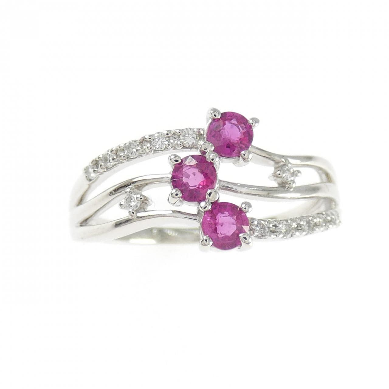 PT900 ルビー リング 0.40CT