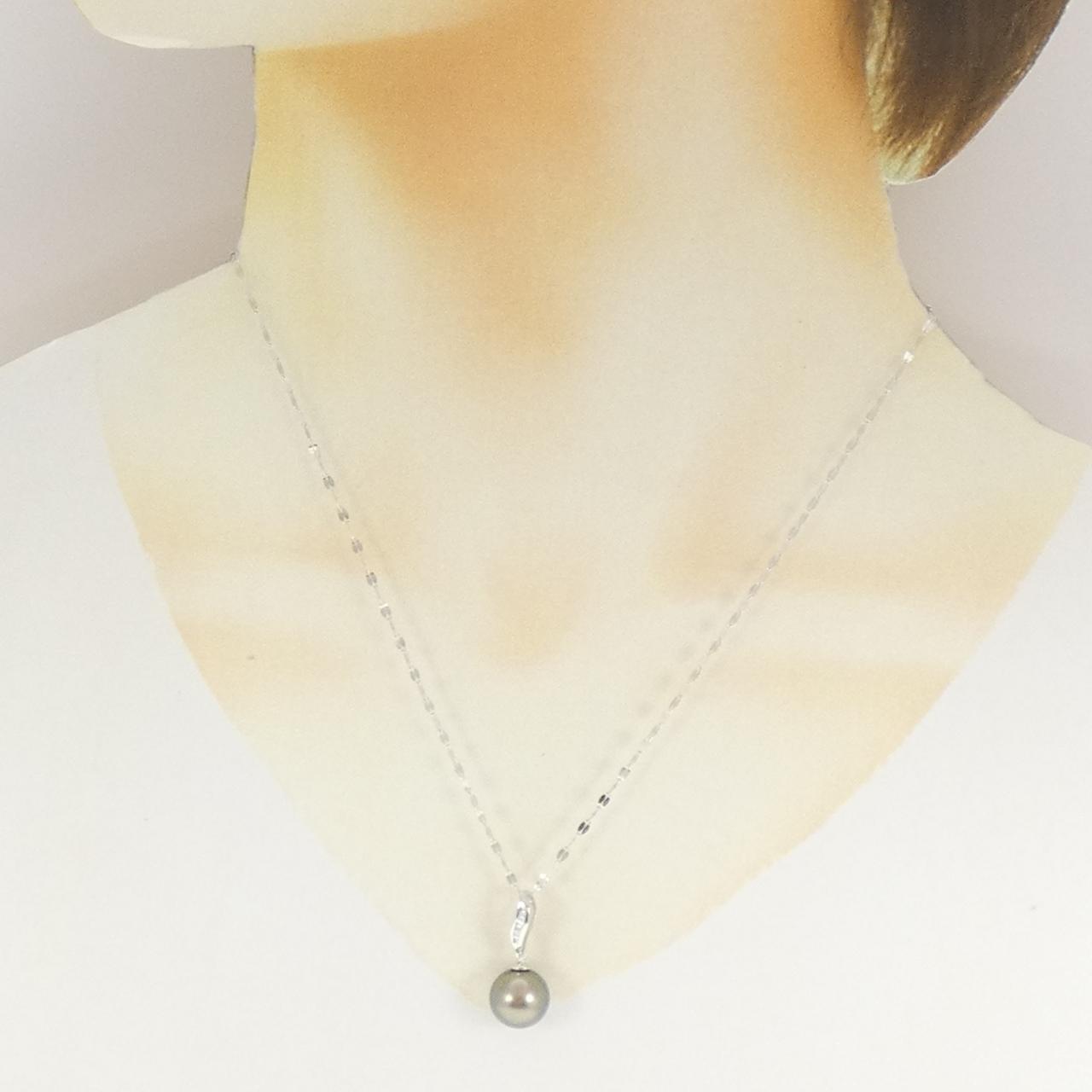 585WG 黒蝶パール ネックレス 10.1mm