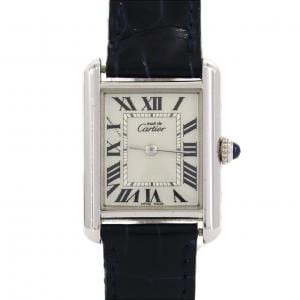 カルティエ マストタンクSM W1016230 シルバー クォーツ
