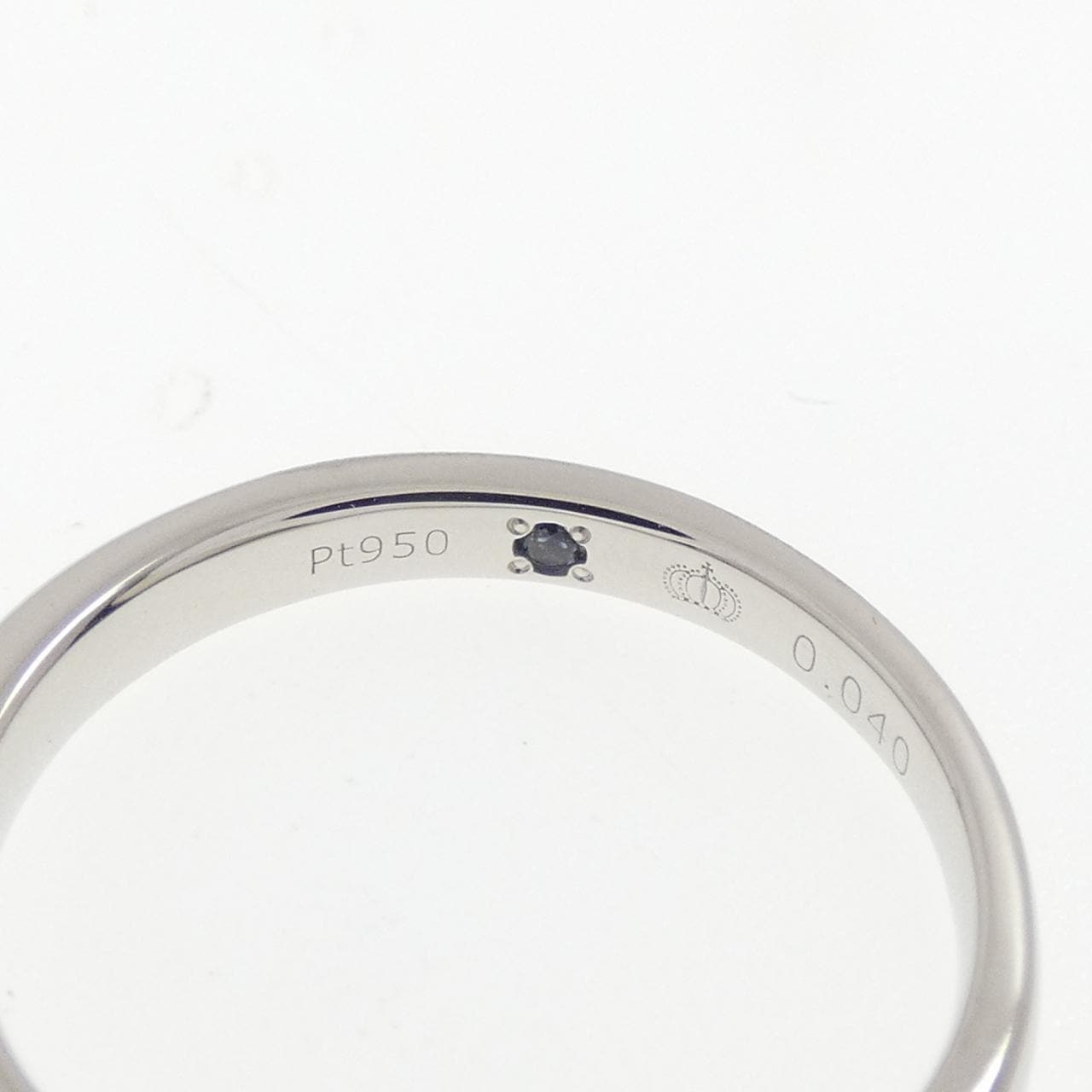 PT950 ダイヤモンド リング 0.040CT