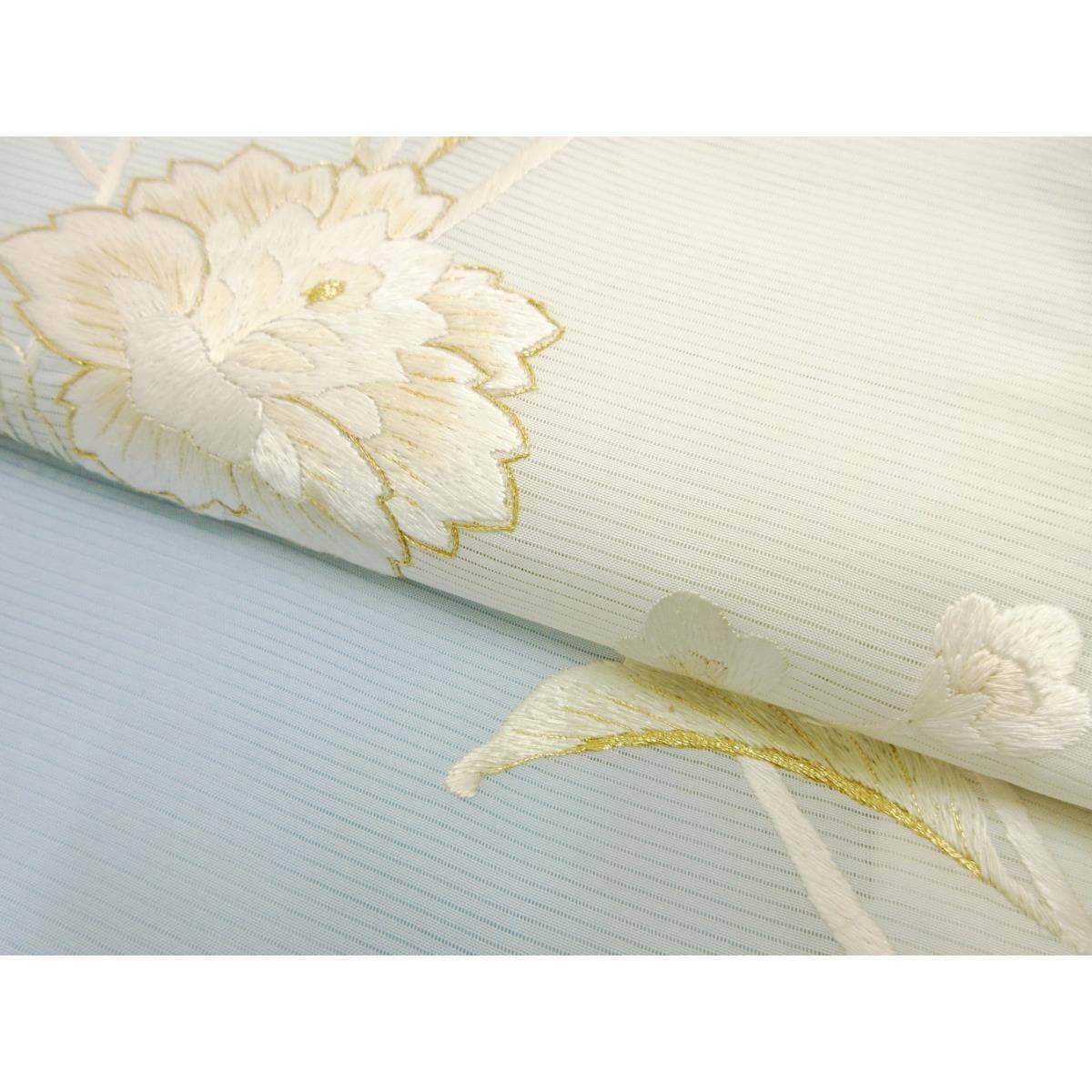 【新品】単衣　絽織訪問着　刺繍加工ボカシ染