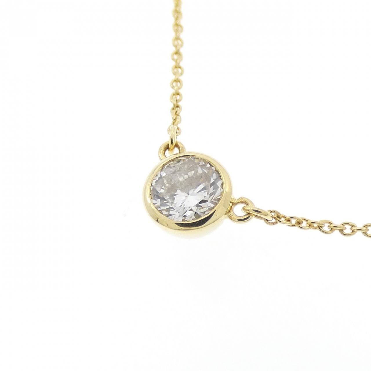 K18YG ソリティア ダイヤモンド ネックレス 0.380CT