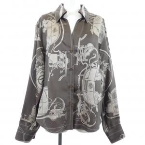 【ヴィンテージ】エルメス HERMES EX-LIBRIS ツイルレーヌ. シャツ