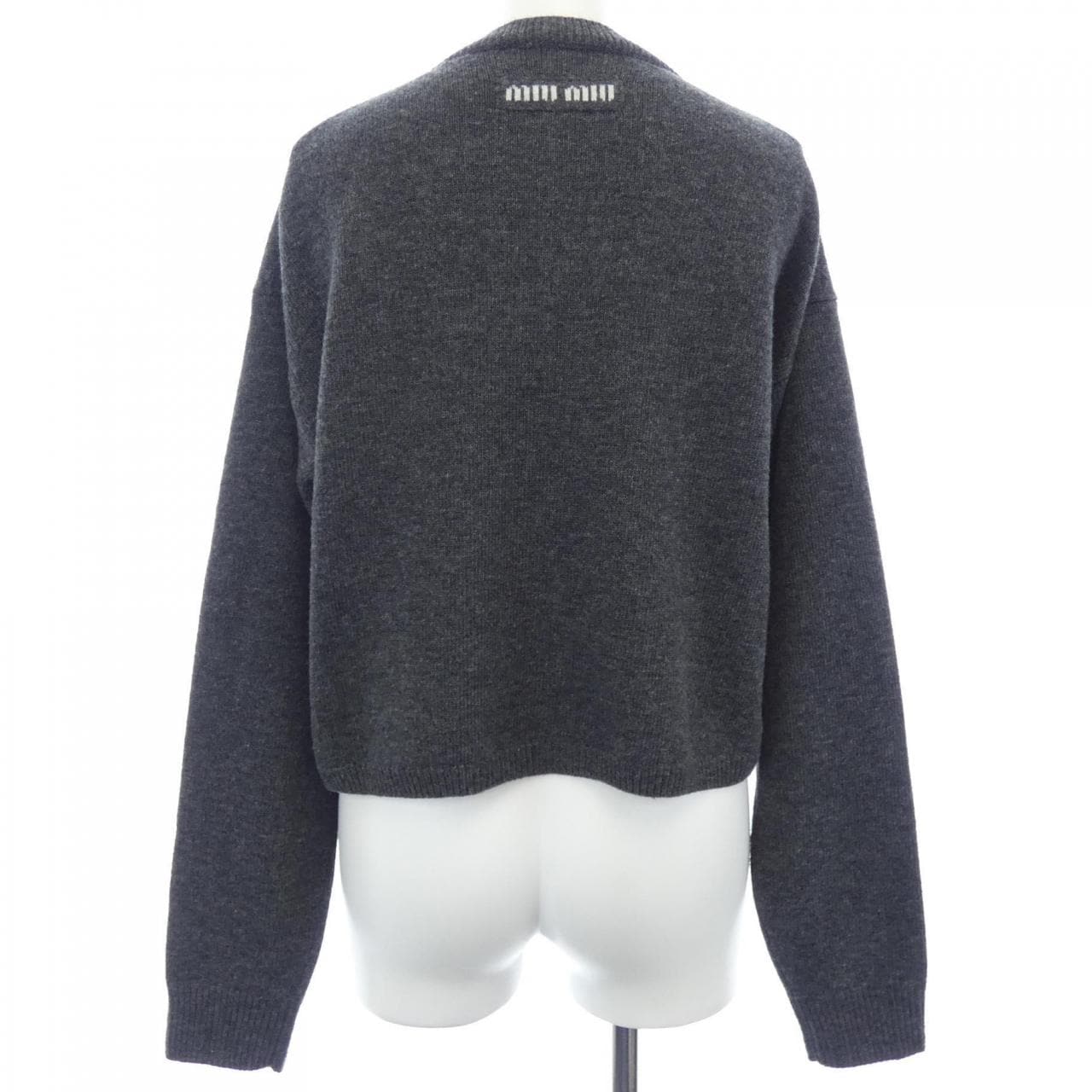 ミュウミュウ MIU MIU MIU MIU ロゴ DNA02T SOOO 13WS カーディガン