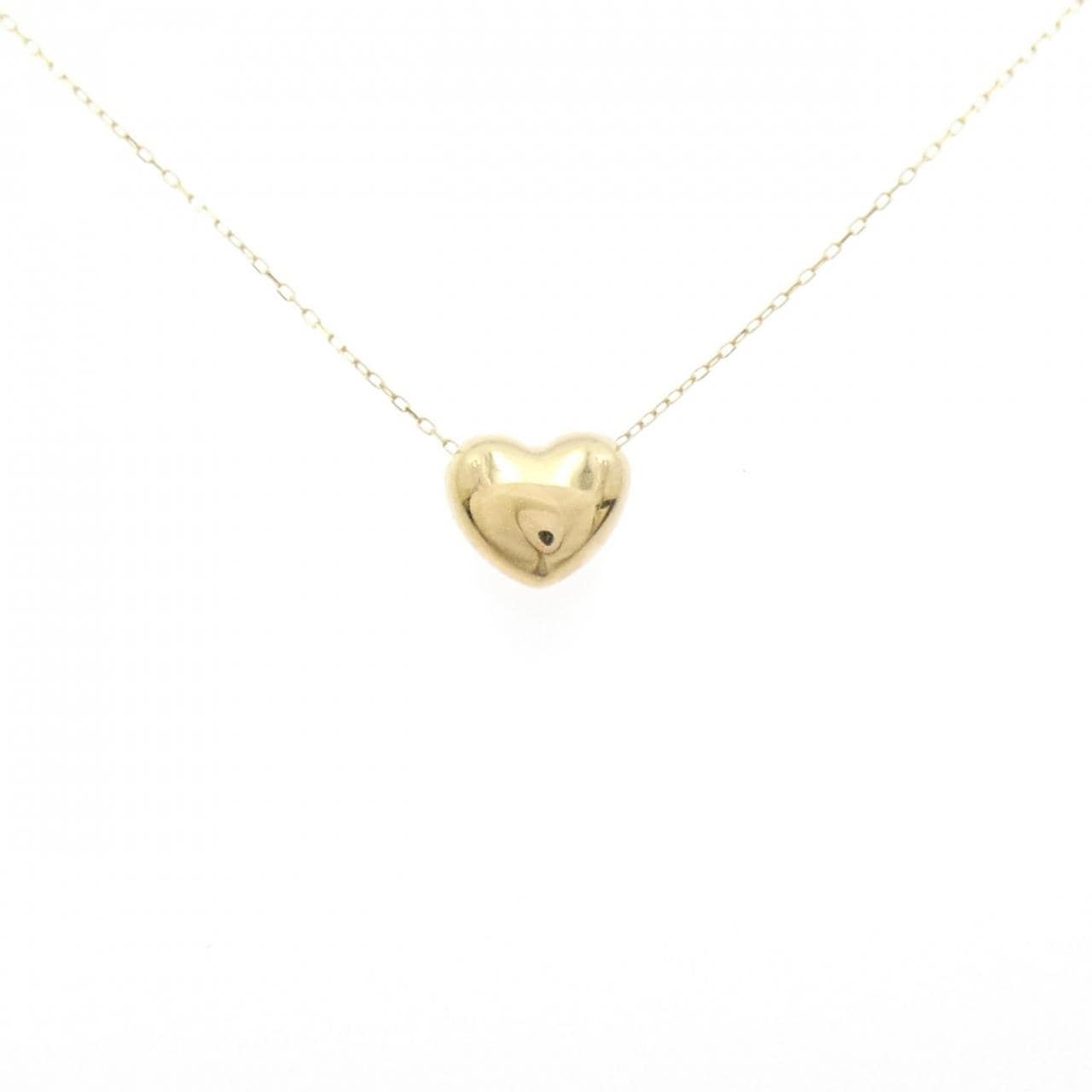 K18YG ハート ネックレス