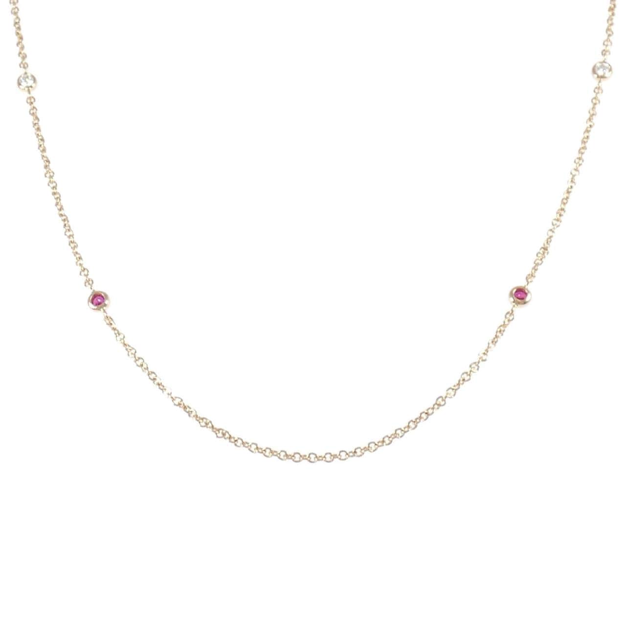 750PG ルビー ネックレス