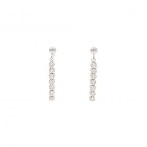 K18WG ダイヤモンド ピアス 0.30CT