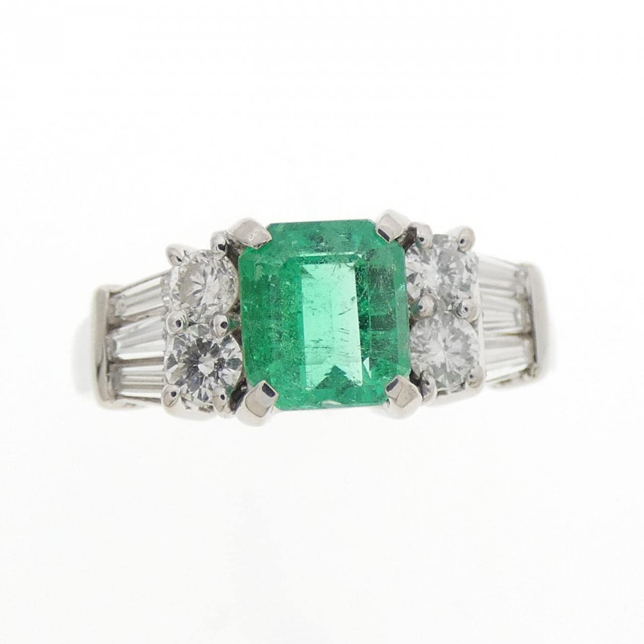 PT900 エメラルド リング 0.69CT