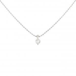PT900/PT850 ソリティア ダイヤモンド ネックレス 0.10CT