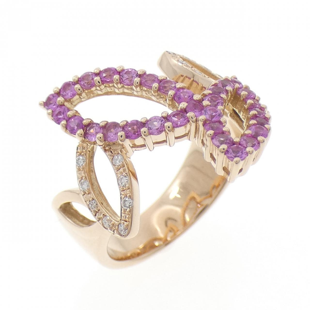 K18PG サファイヤ リング 0.85CT