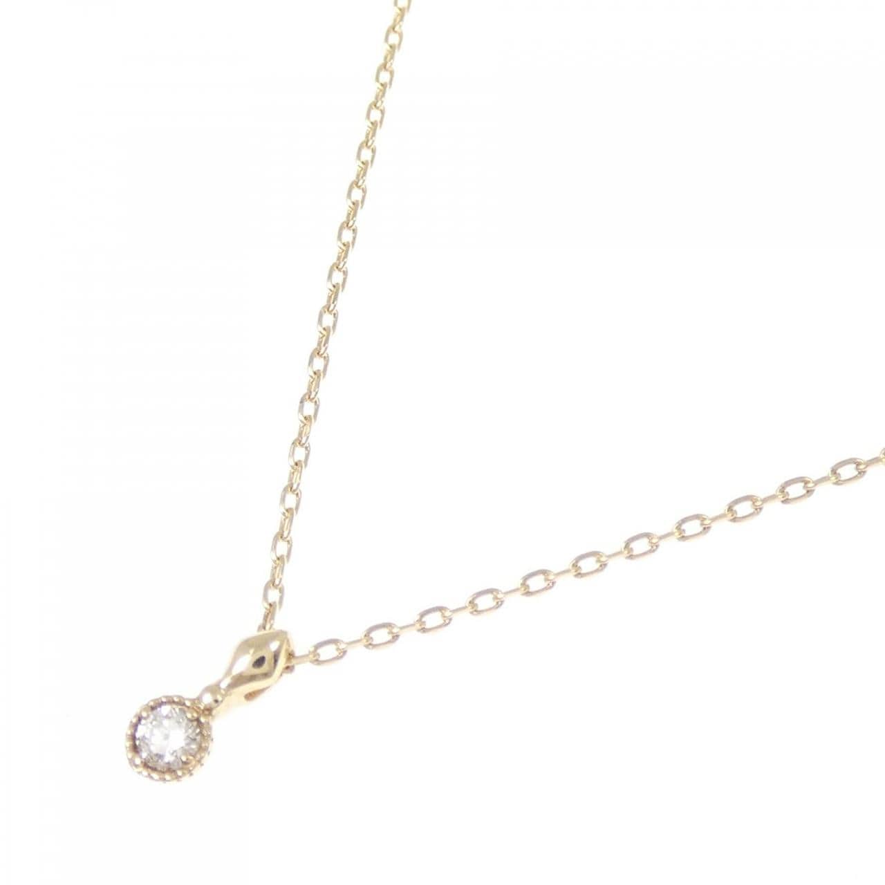 アガット ダイヤモンド ネックレス 0.03CT