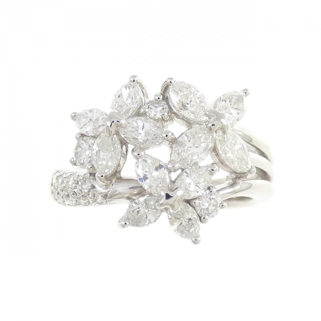 タサキ フラワー ダイヤモンド リング 1.27CT
