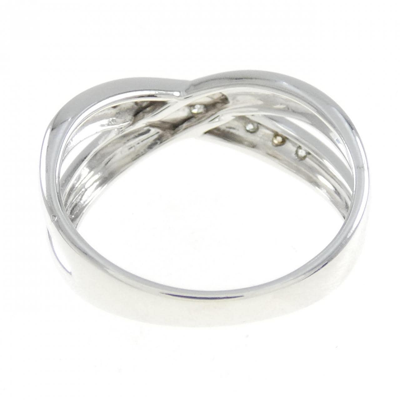 K18WG ダイヤモンド リング 0.15CT