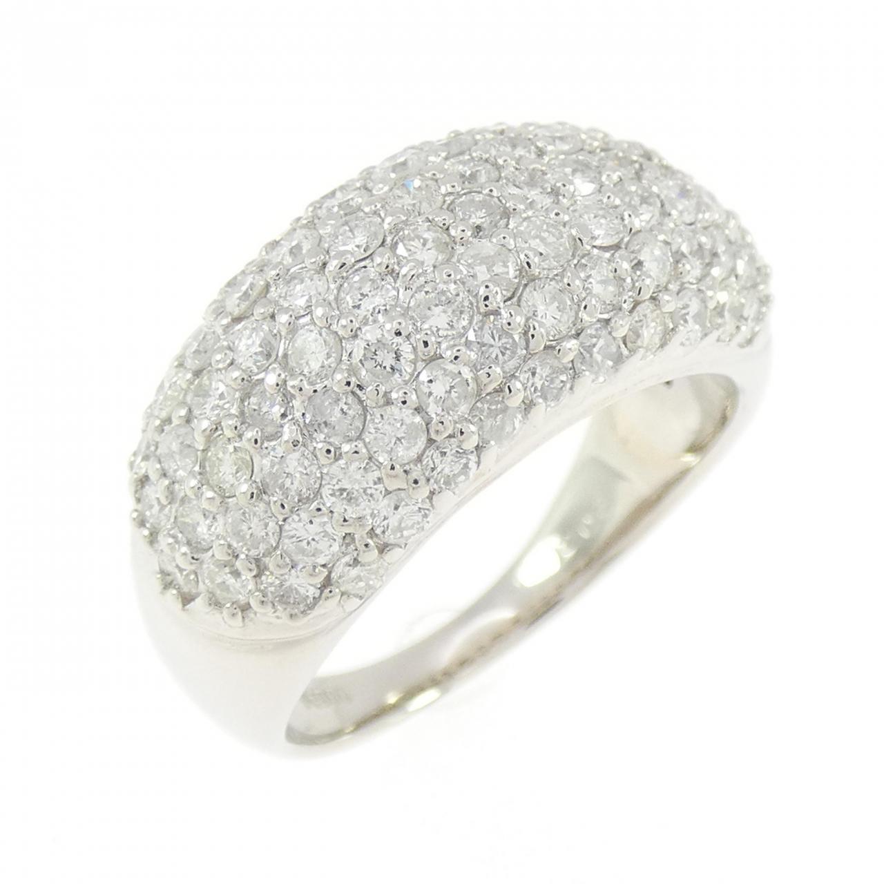 PT900 パヴェ ダイヤモンド リング 2.00CT