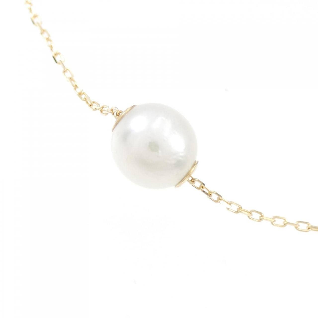 [BRAND NEW] K18YG Akoya pearl necklace 7.5-8mm