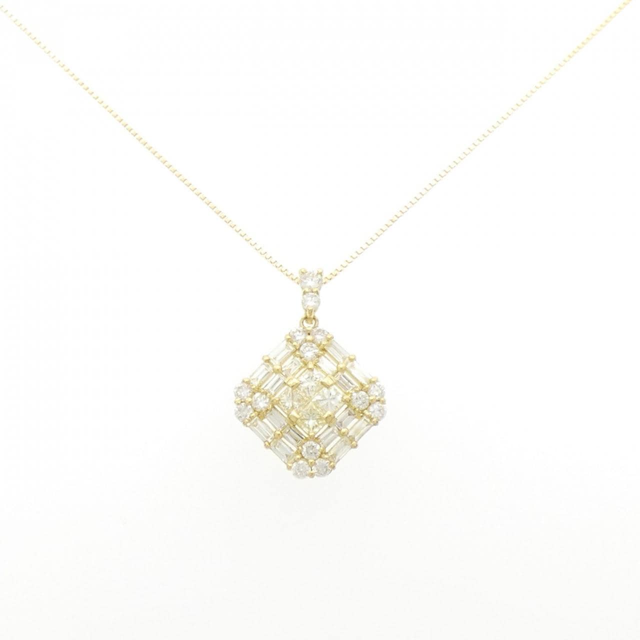 [新品] K18YG鑽石項鍊 1.00CT