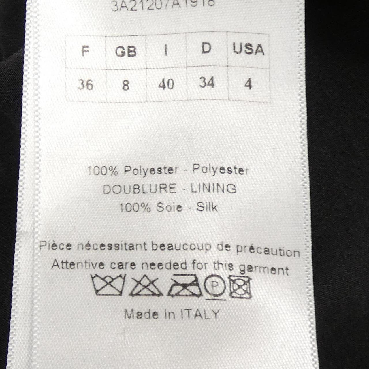 クリスチャンディオール CHRISTIAN DIOR 3A21207A1918 ノーカラージャケット