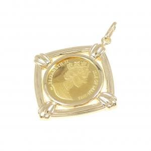 K18YG(枠) コイン ペンダント
