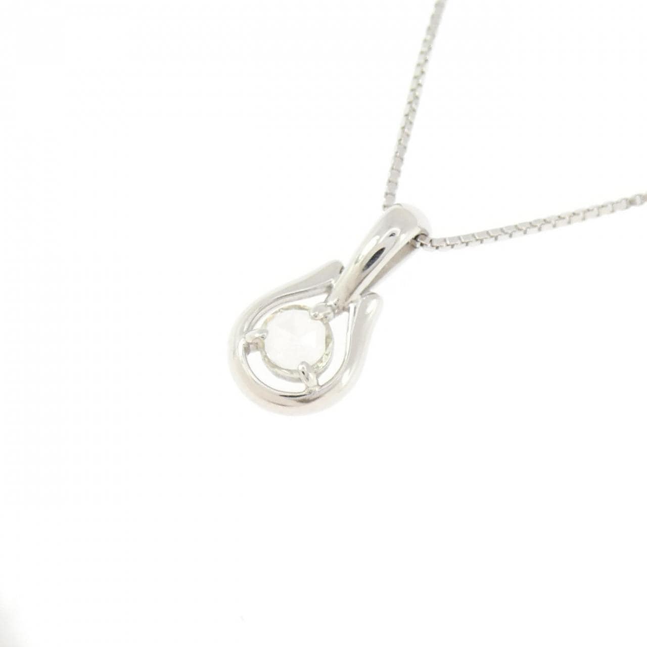 K10WG ダイヤモンド ネックレス 0.08CT