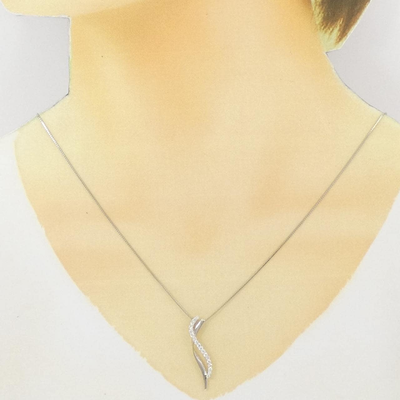PT900/PT850 ダイヤモンド ネックレス 0.30CT